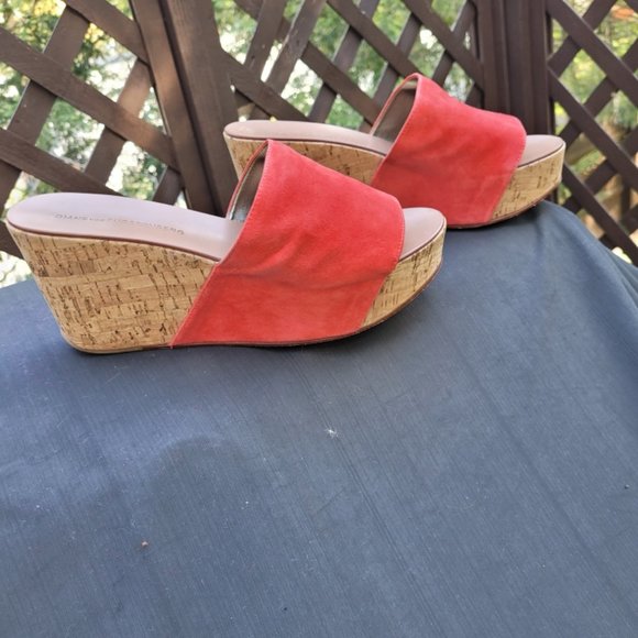 Diane Von Furstenberg Coral Cork Wedge Sandal Womens 8.5 - Picture 14 of 16